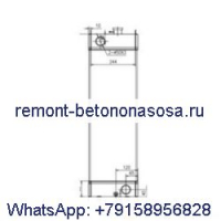 Радиатор резервуара для воды K9004261 для экскаватора Doosan DX140W DX180LC