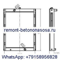 Радиатор резервуара для воды 13G11000 202-00092H 202-00092C 202-00092E 202-00092G для экскаватора Doosan S255LC-V