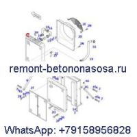Водяной радиатор 13C21000 для экскаватора Doosan Solar 175LC-V 170LC-V 160W-V 155LC-V 140W-V 160W-V