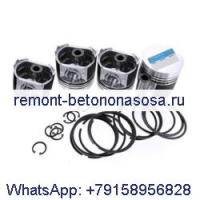 Поршень и усилитель; Комплект поршневых колец для двигателя Doosan D34 D34P SCR D34NAP7